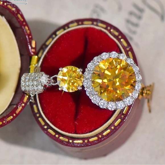 🔥6CT Certified Moissanite Pass Test Brilliant Cut Pendent And Necklace 45cm - Picture 3 of 8